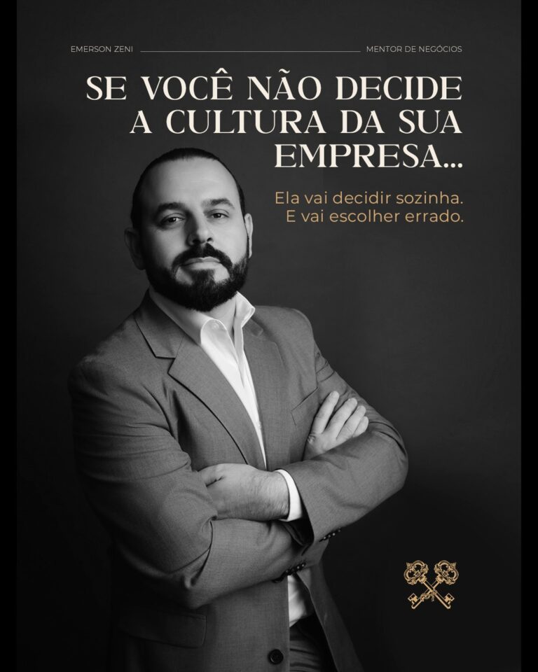 Quer você goste ou não, sua empresa já tem cultura.A questão é- você criou essa cultura de propó