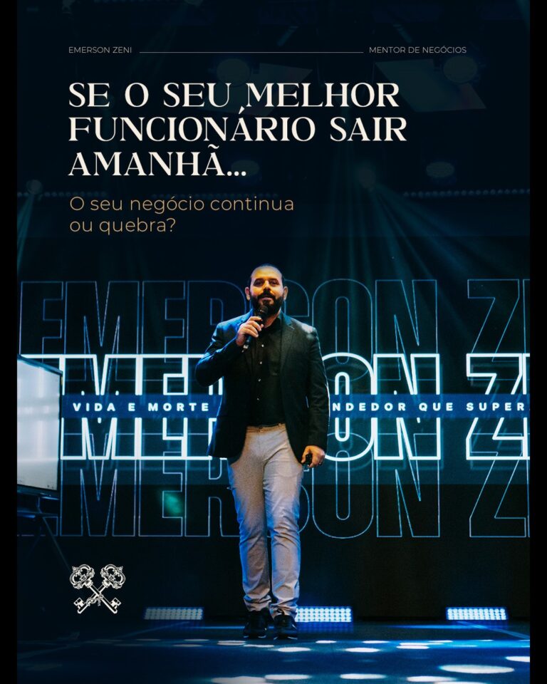 Se o resultado da sua empresa depende de uma única pessoa, isso não é confiança. É risco operaci